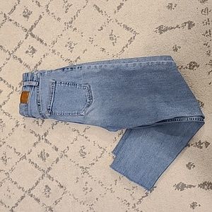 BDG Girlfriend High Rise Raw Hem Jeans Size 27